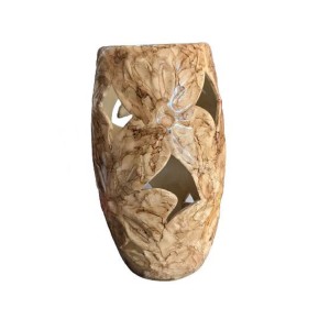 Vaso Vazado Bege