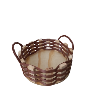 Bandeja Linux Sintética Redonda Chocolate MD