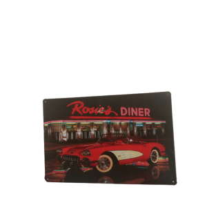 Placa Decorativo Rosie's Diner