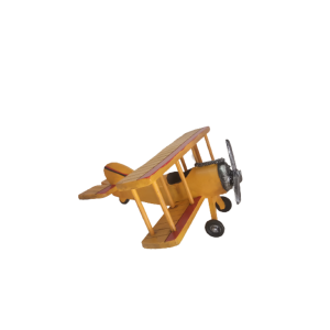 Avião Amarelo Decorativo