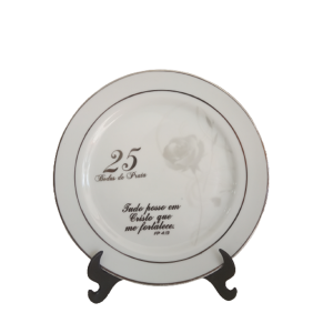 Prato Decorativo- Bodas De Prata