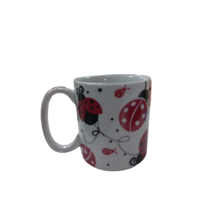 Caneca Joaninha De Porcelana