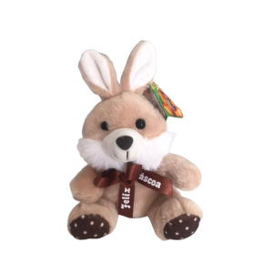 Mini Coelho de Pelúcia Feliz Páscoa