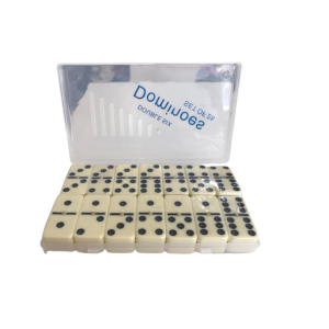 Jogo de Dominó 28 Peças com Estojo de Plástico