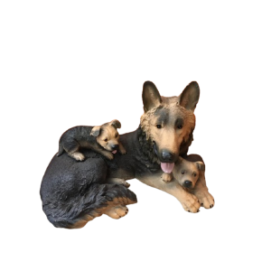 Família Pastor Alemão de Resina