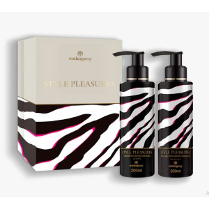 Kit Caixa Style Pleasures Sabonte Líquido e Hidratante Desodorante Corporal 200ml Mahogany
