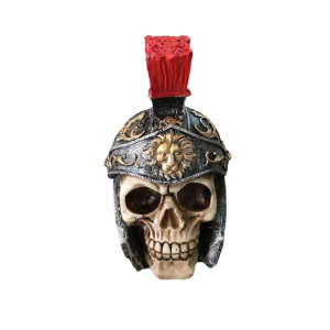 Crânio Caveira Soldado Decorativo