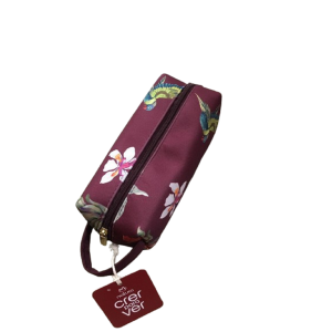 Necessaire Vinho Florida - Crer Para Ver