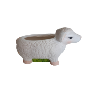 MINI OVELHA DECORATIVA DE GESSO