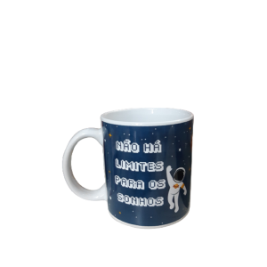 CANECA ASTRONAUTA DE PORCELANA